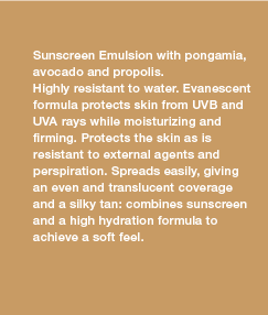 Protects skin from UVA and UVB rays while it hydrates and firms